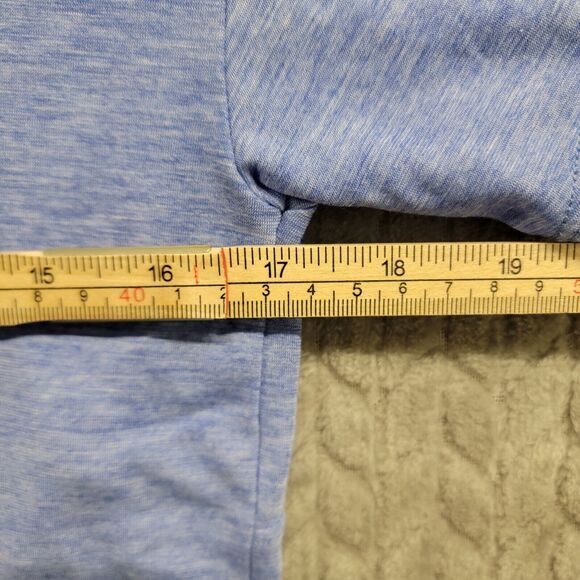 Under Armour Top T-Shirt Womens‎ Size XS Blue Logo Workout Training Casual Gym - Picture 3 of 7